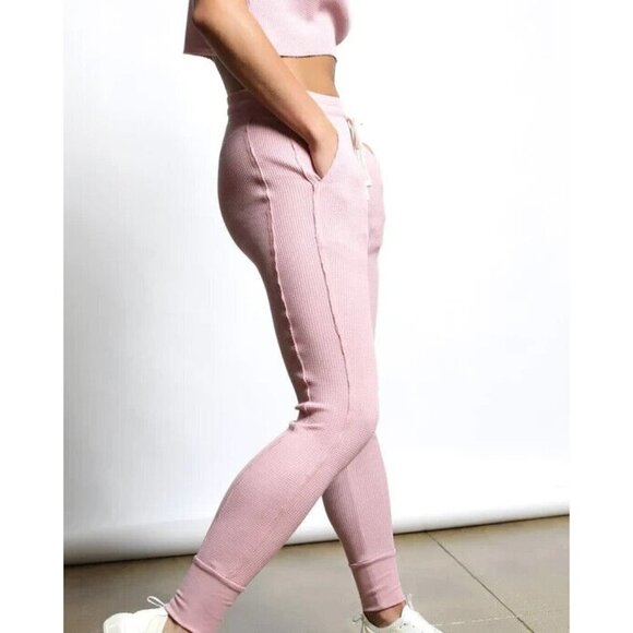 Twenty Pants - 𝅺TWENTY Montreal "Everest" Sz Small BNWOT Thermal Waffle Jogger Pink